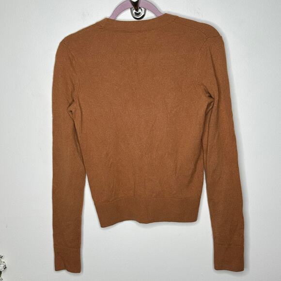 VINCE Cashmere Overlay Crew Light Copper Tan Brown {3R42} - Picture 5 of 8